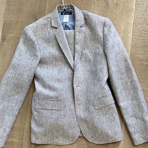 J Crew Boys Linen Suit Size 14